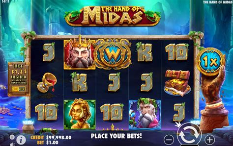 The Hand of Midas Slot Game .